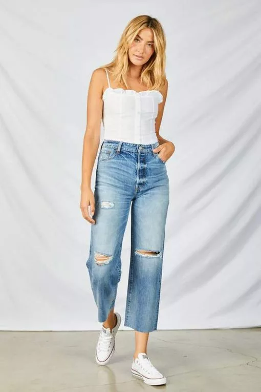 ÉTICA Denim Sustainable Tyler Ankle- Fleetwood