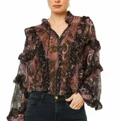 Misa Frida Top In Gypset Mix