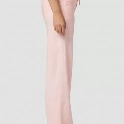 Hudson Drawstring Wide Leg Trousers In Pale Rosette