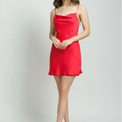Hemline Exclusive Frida Dress In Red New