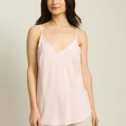Bella Dahl Frayed Edge Camisole In Rose Petal Sustainable