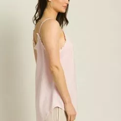 Bella Dahl Frayed Edge Camisole In Rose Petal Sustainable