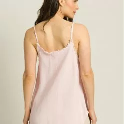 Bella Dahl Frayed Edge Camisole In Rose Petal Sustainable