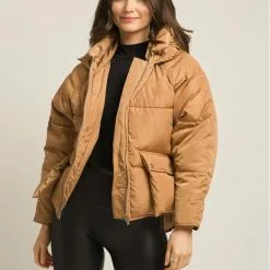 Toast Society Jupiter Puffer Jacket In Latte