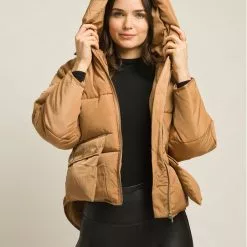 Toast Society Jupiter Puffer Jacket In Latte