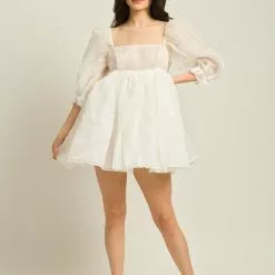 Selkie New The Puff Dress In White