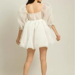 Selkie New The Puff Dress In White