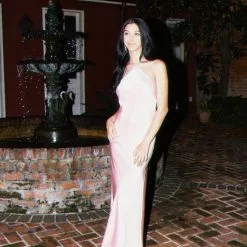 Hemline Exclusive Johanna Gown In Light Pink