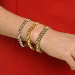 Luv AJ Wristwatch Chain Bracelet In Silver