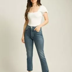 Show Me Your Mumu Baker Bodysuit In White New