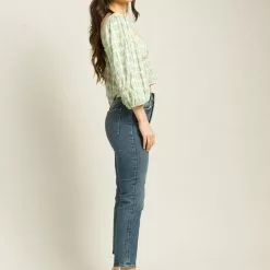 Show Me Your Mumu Angelique Top In Green Plaid New