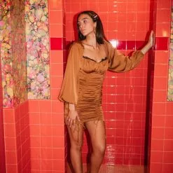 ASTR The Label New Mardi Dress In Bronze