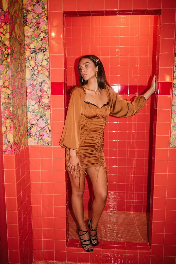 ASTR The Label New Mardi Dress In Bronze 1 ASTR The Label New Mardi Dress In Bronze