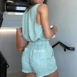 Bella Dahl Exclusive Havana Shorts In Olive