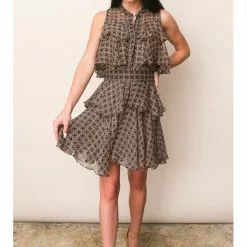 Misa New Emogene Dress In Tamarin Tile