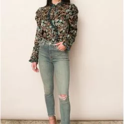 Misa Garance Top In Goldleaf