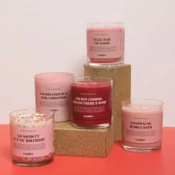 Ryan Porter Candles Pink Christmas Candle New