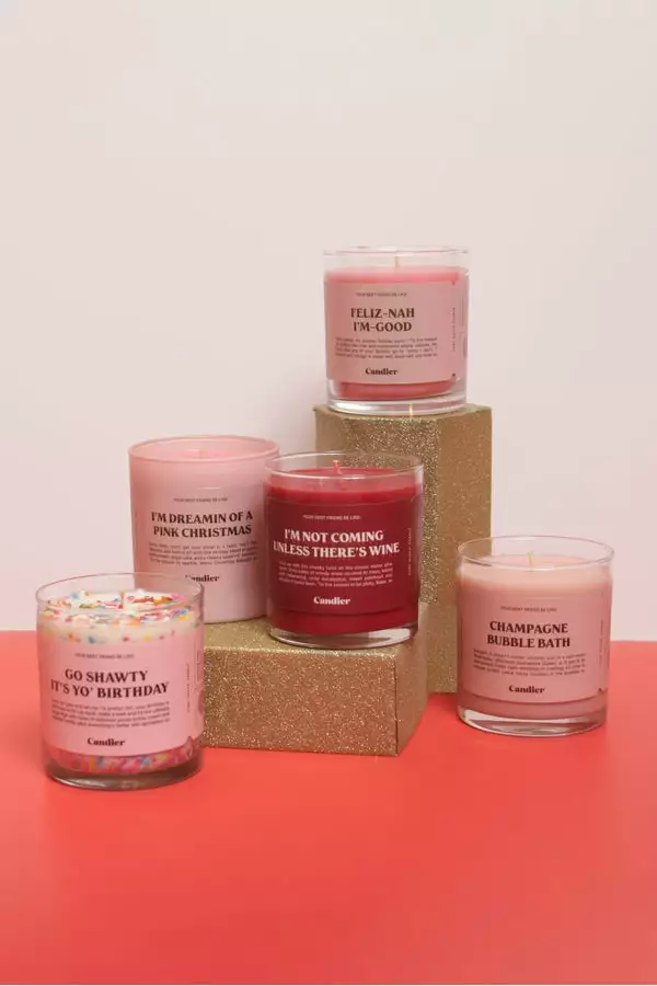 Ryan Porter Candles Pink Christmas Candle New 2 Ryan Porter Candles Pink Christmas Candle New