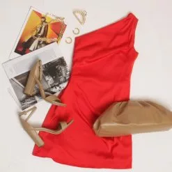 Hemline Exclusive Luna Dress In Red