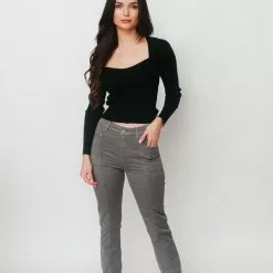 Mavi Anna Jeans In Gunmetal New