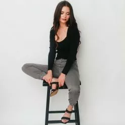 Mavi Anna Jeans In Gunmetal New