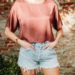 Nation LTD Nadie Crop Tee In Santa Fe