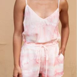 Bella Dahl Bias Cami In Painted Sunset Strip Sustainable