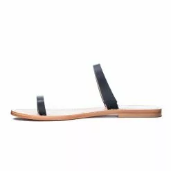 42 Gold New Zola Leather Flat In Black 5 42 Gold New Zola Leather Flat In Black