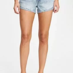 Pistola Kylee Relaxed High Rise Cuffed Shorts New