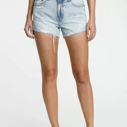 Pistola Kylee Relaxed High Rise Cuffed Shorts New