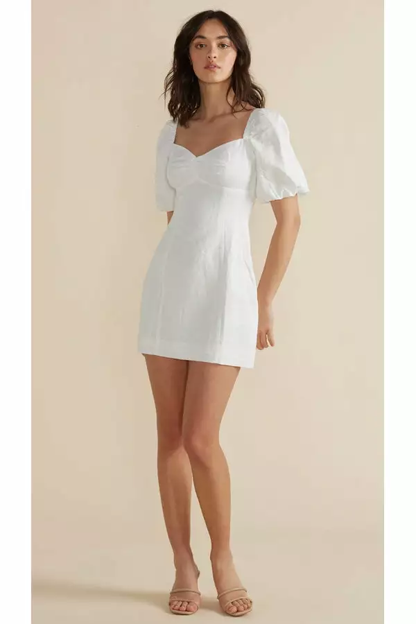 MINKPINK Leigh Mini Dress In White 2 MINKPINK Leigh Mini Dress In White