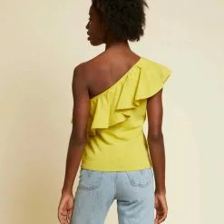 Nation LTD New Noella Ruffle One Shoulder Top