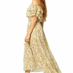 Misa New Olympia Dress - Green Goddness