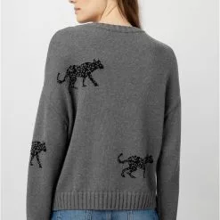Rails New Perci Sweater In Ash Jungle Cat