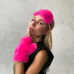 Apparis Ariel Fingerless Gloves In Pink Sustainable