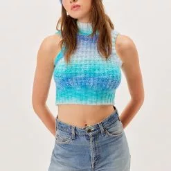 For Love And Lemons Sustainable Rosa Crop Top Sweater