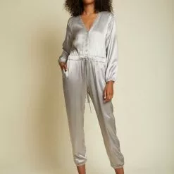 Nation LTD Salma Tracksuit In Silver New