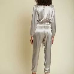Nation LTD Salma Tracksuit In Silver New
