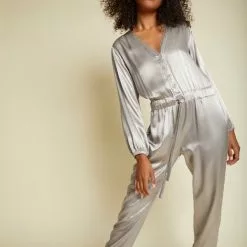 Nation LTD Salma Tracksuit In Silver New