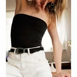 Free People Carrie Tube Top In Black New