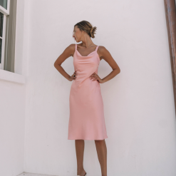 Hemline Exclusive Rebecca Dress In Pink New