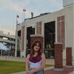 Hemline Exclusive Linen Pippa Top In Purple And White