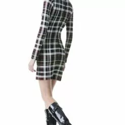 Alice & Olivia Delora Turtleneck Mini Dress