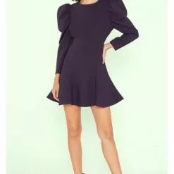 Likely Long Sleeve Alia Dress In Navy New