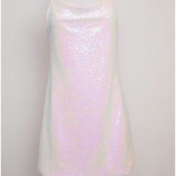 New Hemline Exclusive Frida Dress Sequin White