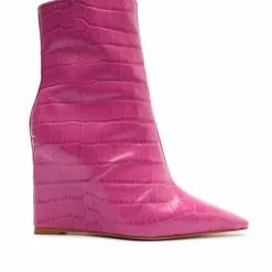 Schutz New Asya Boot In Hot Pink