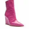 Schutz New Asya Boot In Hot Pink