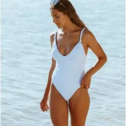 Bella Dahl Sustainable Knotted Strap One Piece Swimsuit