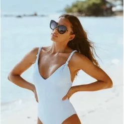 Bella Dahl Sustainable Knotted Strap One Piece Swimsuit