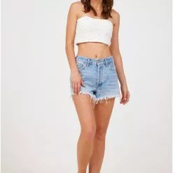 Hausen Smocked Tube Top New